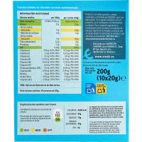 Snacks de chocolate-leche EROSKI, caja 200 g