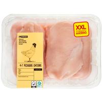Pechuga enteras de pollo EROSKI, 4-7 uds, bandeja aprox. 1.5 kg