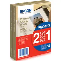 Papel foto brillo 2x40 hojas 10x15 cm, S042167 EPSON, 1 ud