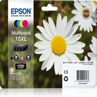 Pack cartuchos de tinta original, 4 colores T1806 XL EPSON, 1 ud