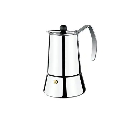 Cafetera Italiana de Acero Inoxidable Eterna, apto para todo tipo de cocinas, MONIX, 6 tazas