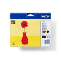 Brother LC121VALBP cartucho de tinta 4 pieza(s) Original Negro, Cian, Magenta, Ama