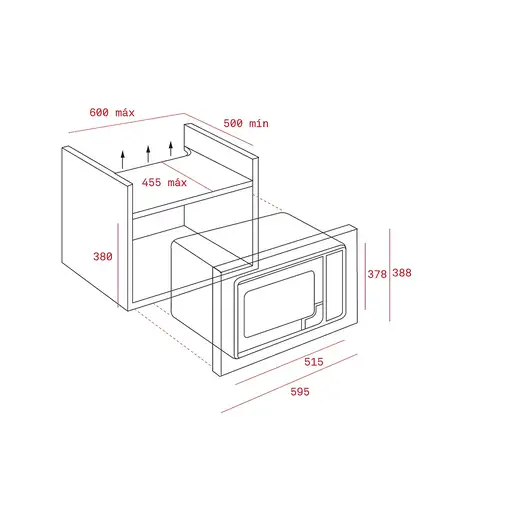 Teka MWE 255 FI Acero inoxidable Integrado 25 L 900 W