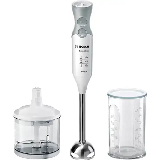 Bosch ErgoMixx MSM66120 Batidora de inmersión 600 W Gris, Blanco