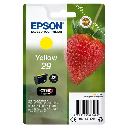 Cartucho de tinta original amarillo T2984 EPSON, 1 ud