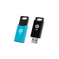 Pendrive negro/azul USB 2.0 de 32 GB V212W HP, Pack 2 uds