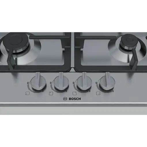 Bosch Serie 4 PGH6B5B90 hobs Acero inoxidable Integrado 60 cm Encimera de gas 4 zo