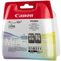 Canon PG-510 / CL-511 cartucho de tinta 2 pieza(s) Original Negro, Cian, Magenta,