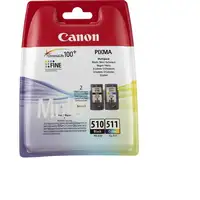 Canon PG-510 / CL-511 cartucho de tinta 2 pieza(s) Original Negro, Cian, Magenta,