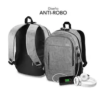 Mochila Para Portátil Urban Lock 16\  Gris
