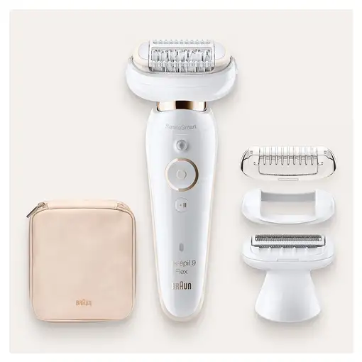 Braun Silk-épil 9 81688635 depiladora 40 pinzas Blanco, Oro