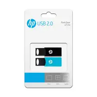Pendrive negro/azul USB 2.0 de 64 GB V212W HP, Pack 2 uds