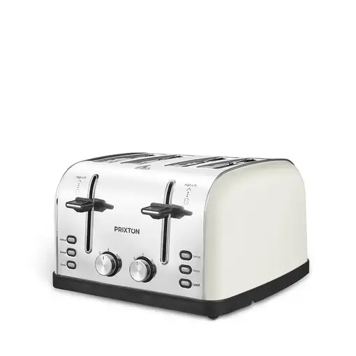 Tostadora inox para 4 tostadas, 1900 W, Bianca PRIXTON