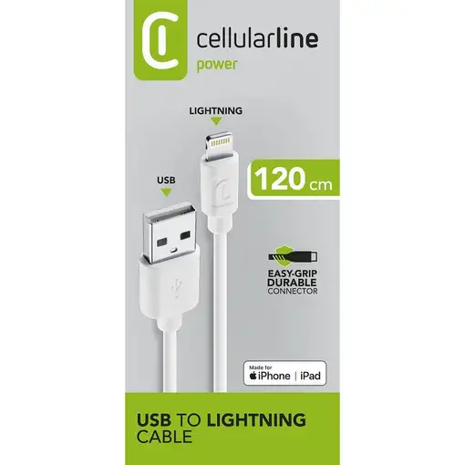 Cellularline Power Cable 120cm - Lightning