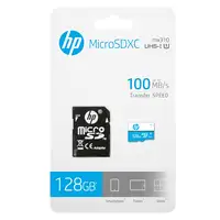 Tarjeta microSDXC con adaptador, 128 GB Class 10, mi310 HP