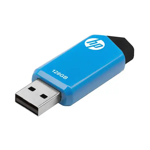 Pendrive azul y negro USB 2.0 de 128 GB V150W HP