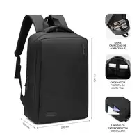 Mochila Para Portátil City 15.6\  Negro