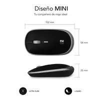 Ratón Óptico Inalámbrico Mini Mouse  Negro