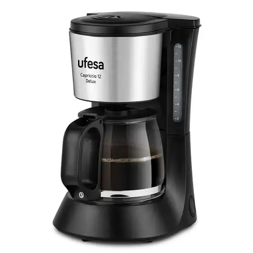 Cafetera de goteo, 12 tazas, CG7125 Capriccio 12 Delux UFESA
