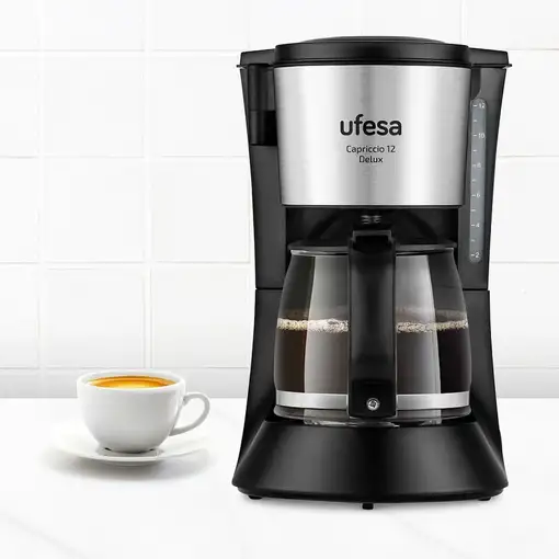 Cafetera de goteo, 12 tazas, CG7125 Capriccio 12 Delux UFESA