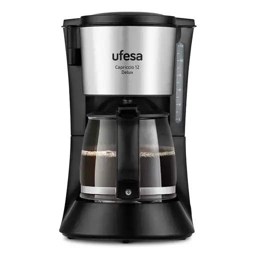 Cafetera de goteo, 12 tazas, CG7125 Capriccio 12 Delux UFESA