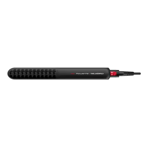 Rowenta X KARL LAGERFELD SF321L Plancha de pelo Caliente Negro, Rojo