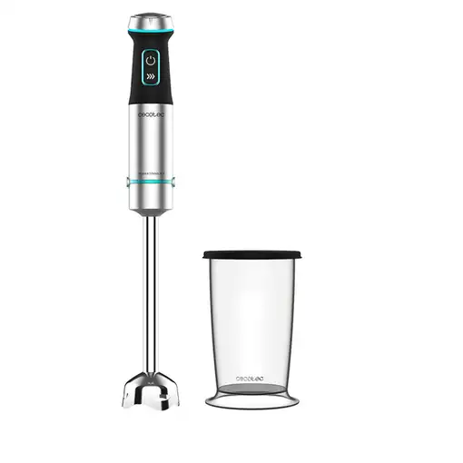 Cecotec Power TitanBlack 1200 XL 0,8 L Batidora de inmersión 1200 W Negro, Plata