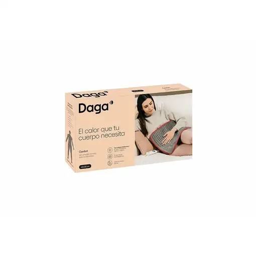 Daga Confort Manta eléctrica 110 W Gris, Rojo Microfibra
