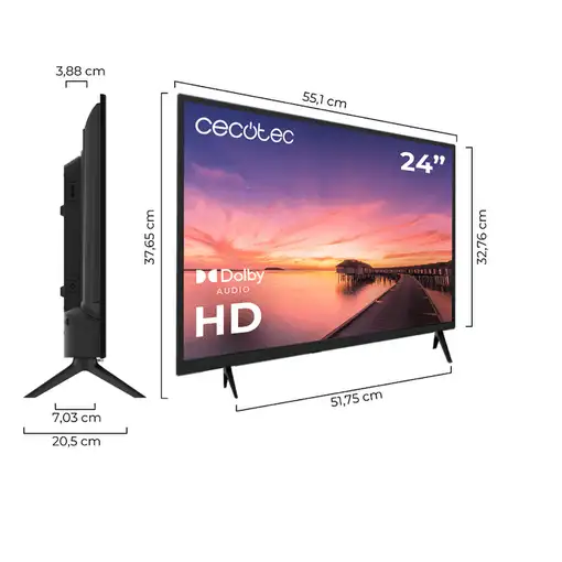 Cecotec 02610 Televisor 61 cm (24\) HD Negro