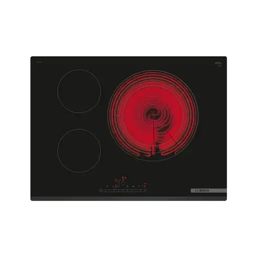 Bosch Serie 6 PKD731FP8E hobs Negro Integrado 71 cm Cerámico 3 zona(s)