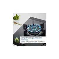 Bosch Serie 4 PNC6B6B90 hobs Negro Integrado 60 cm Encimera de gas 3 zona(s)