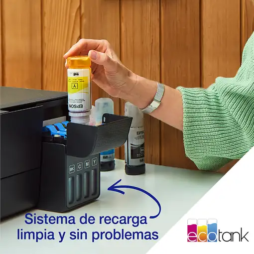 Epson EcoTank ET-2860 Inyección de tinta A4 5760 x 1440 DPI 33 ppm Wifi