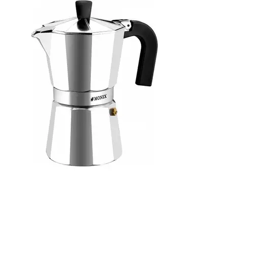 Cafetera italiana de aluminio Vitro Express, apta para todo tipos de fuegos excepto inducción MONIX, 1 taza