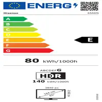 Hisense 65A6N Televisor 165,1 cm (65\) 4K Ultra HD Smart TV Wifi Negro 300 cd / m²
