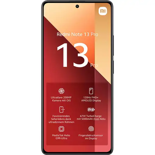 Smartphone libre black 8+256 GB, Redmi Note 13 Pro XIAOMI