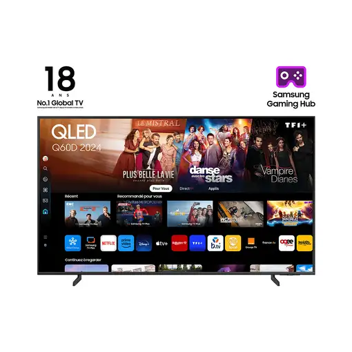 Samsung Q60D TQ55Q60DAU 139,7 cm (55\) 4K Ultra HD Smart TV Wifi Titanio