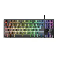 Trust GXT 833 Thado teclado Juego USB Español Negro, Plata