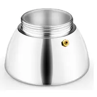 Cafetera Italiana negra Induction inox, tecnologia Bi-clad, mango termoresistente, apta para todo tipo de cocinas MONIX, 9 tazas