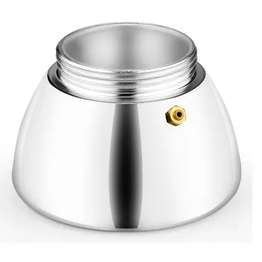 Cafetera Italiana negra Induction inox, tecnologia Bi-clad, mango termoresistente, apta para todo tipo de cocinas MONIX, 9 tazas