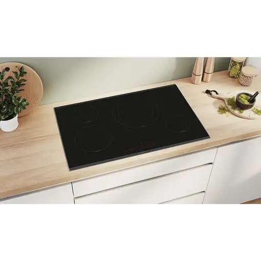 Bosch Serie 8 PIE875HC1E hobs Negro Integrado 80 cm Con placa de inducción 4 zona(