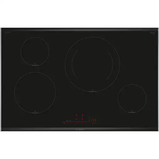 Bosch Serie 8 PIE875HC1E hobs Negro Integrado 80 cm Con placa de inducción 4 zona(