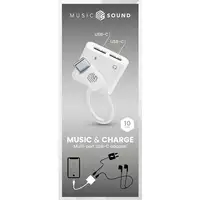 Music Sound 8018080478734 2x USB-C USB-C Blanco
