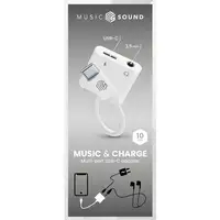 Music Sound 8018080478741 3.5mm, USB-C USB-C Blanco