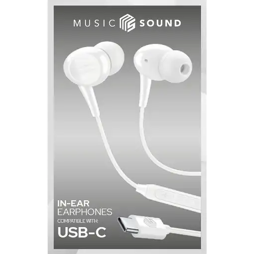 Music Sound 8018080438295 Auriculares Alámbrico Dentro de oído Llamadas/Música USB