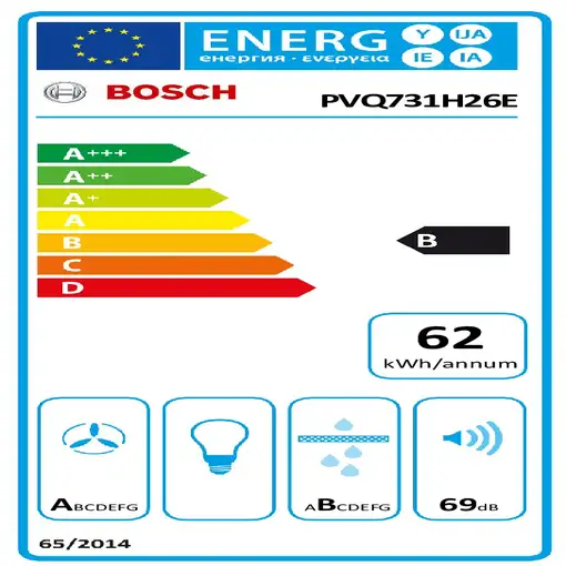Bosch Serie 6 PVQ731H26E hobs Negro Integrado 71 cm Con placa de inducción 4 zona(