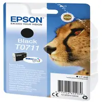 Cartucho de tinta original negro T0711 EPSON, 1 ud