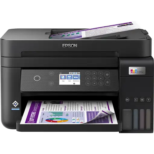 Epson EcoTank Impresora multifunción ET-3850 A4 con depósito de tinta, conexión Wi