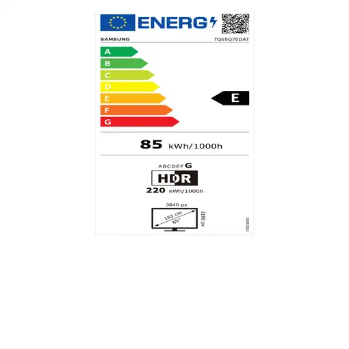 Samsung Q70D TQ65Q70DAT 165,1 cm (65\) 4K Ultra HD Smart TV Wifi Negro