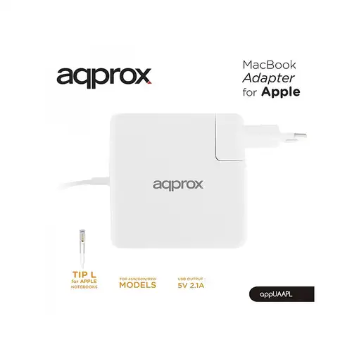 Approx appUAAPL adaptador e inversor de corriente Interior 85 W Blanco