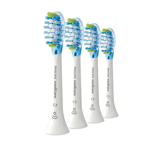 Philips Sonicare C3 Premium Plaque Defence HX9044/17 Pack de 4 cabezales blancos d